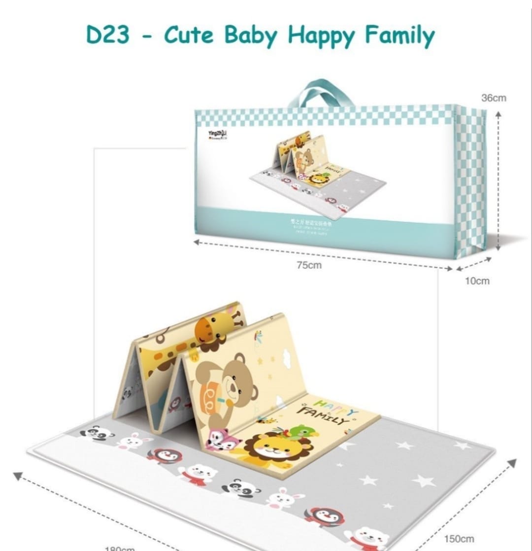 Double Sided Water Proof Extra Large Reversible Baby Play Mat | Bpa Free Learning & Crawling Foldable Foam Mat Multicolor, Count 1