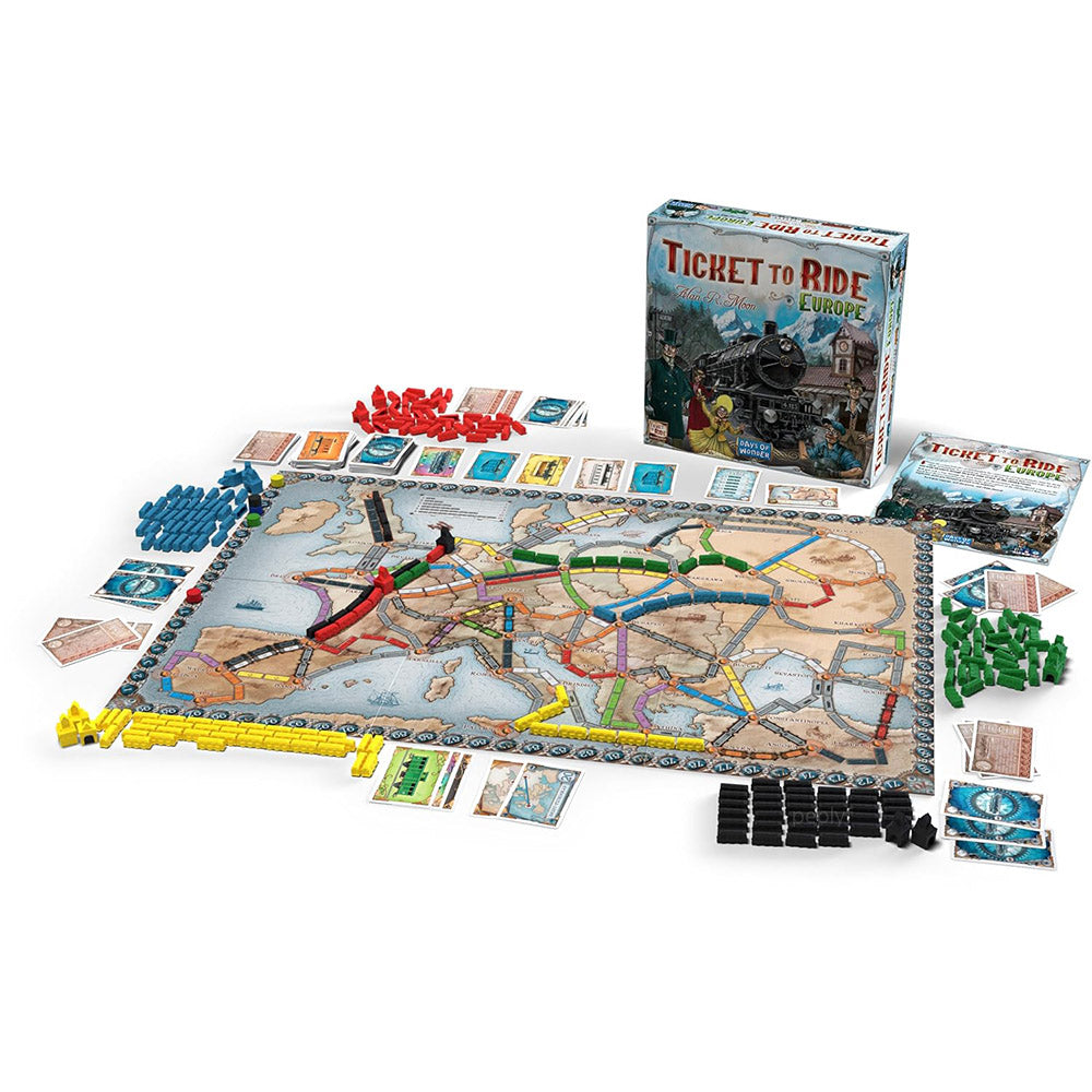 Ticket To Ride (Europe Edition) Board Game - Family Entertainment