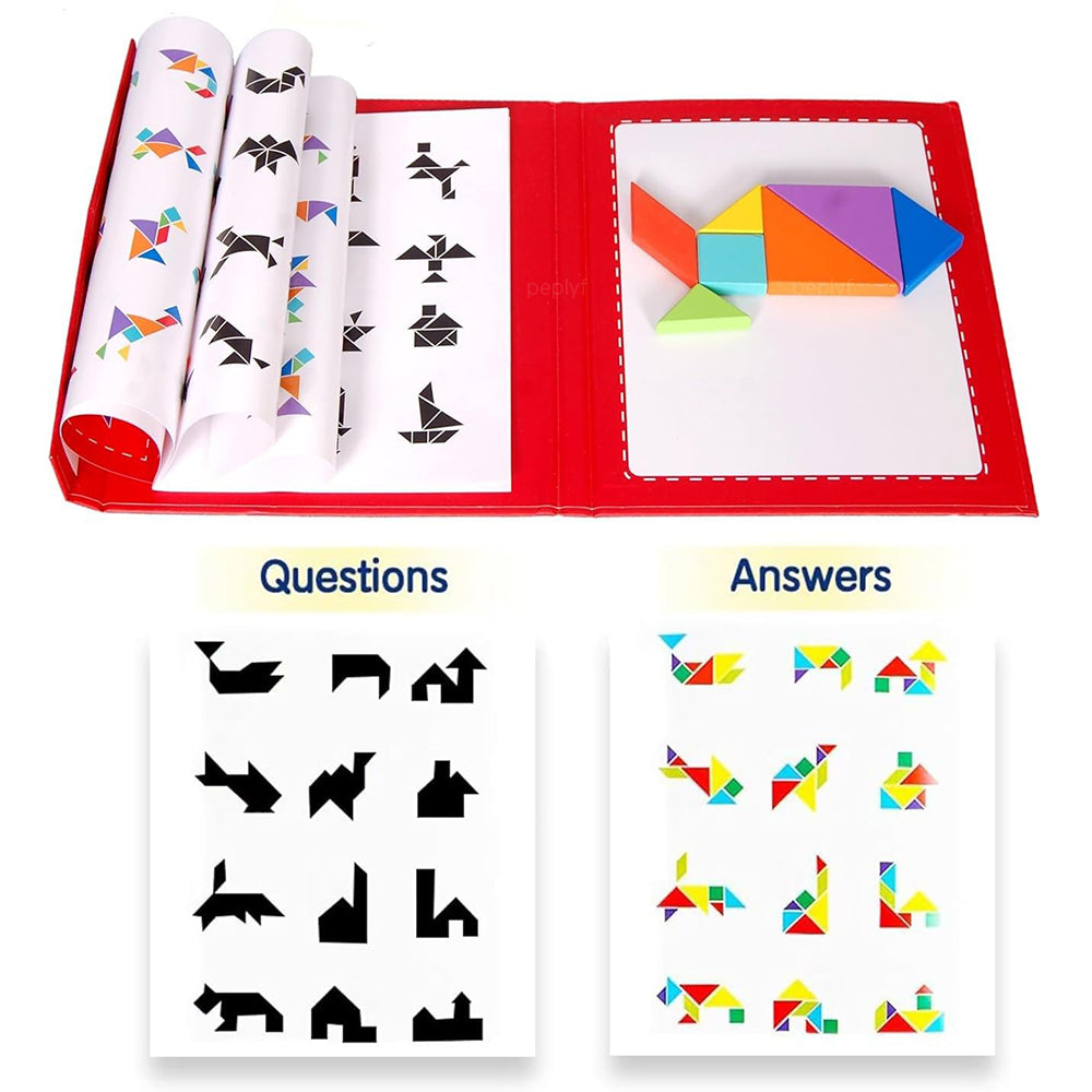 Tangram Junior | Magnetic Brain Booster Puzzle for Kids 5+ | Educational Toy and Gift for Kids