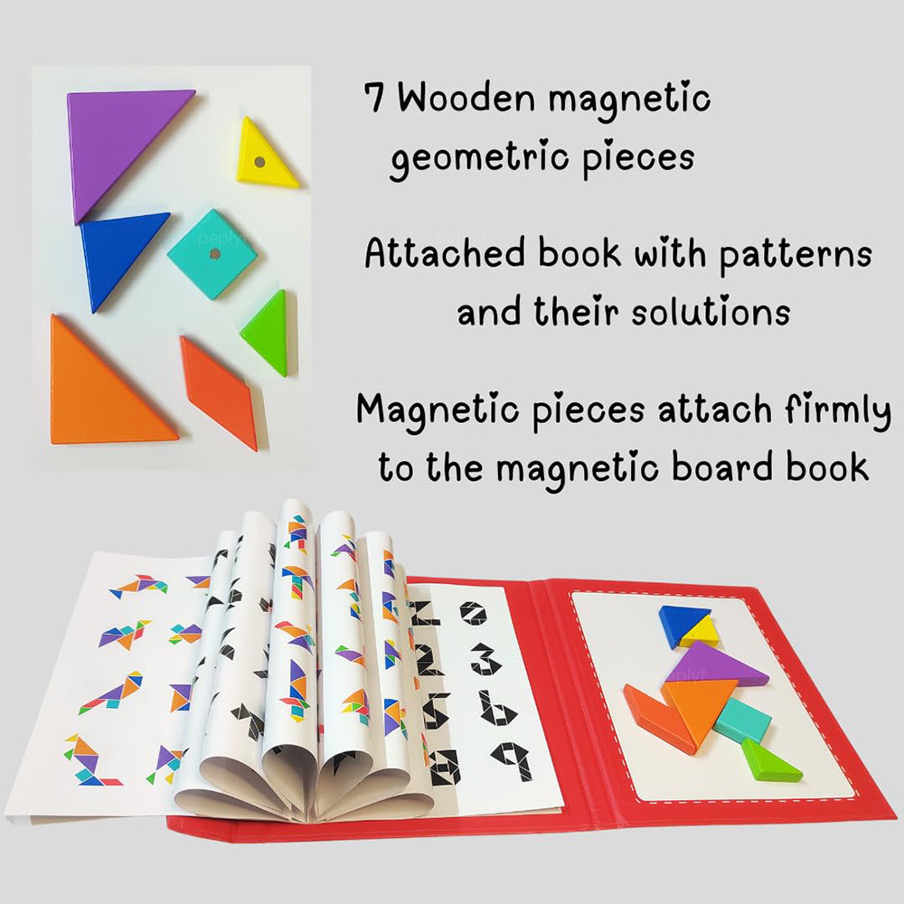Tangram Junior | Magnetic Brain Booster Puzzle for Kids 5+ | Educational Toy and Gift for Kids