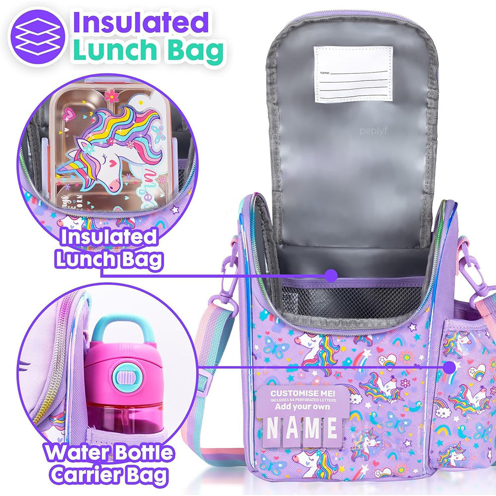 Mealbuddy Insulated Lunchbag with Bottle Holder | School and Travel