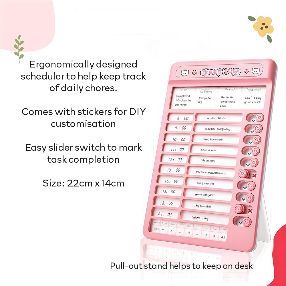 Habit Tracker | Task planning board for Kids | Daily Task Organiser