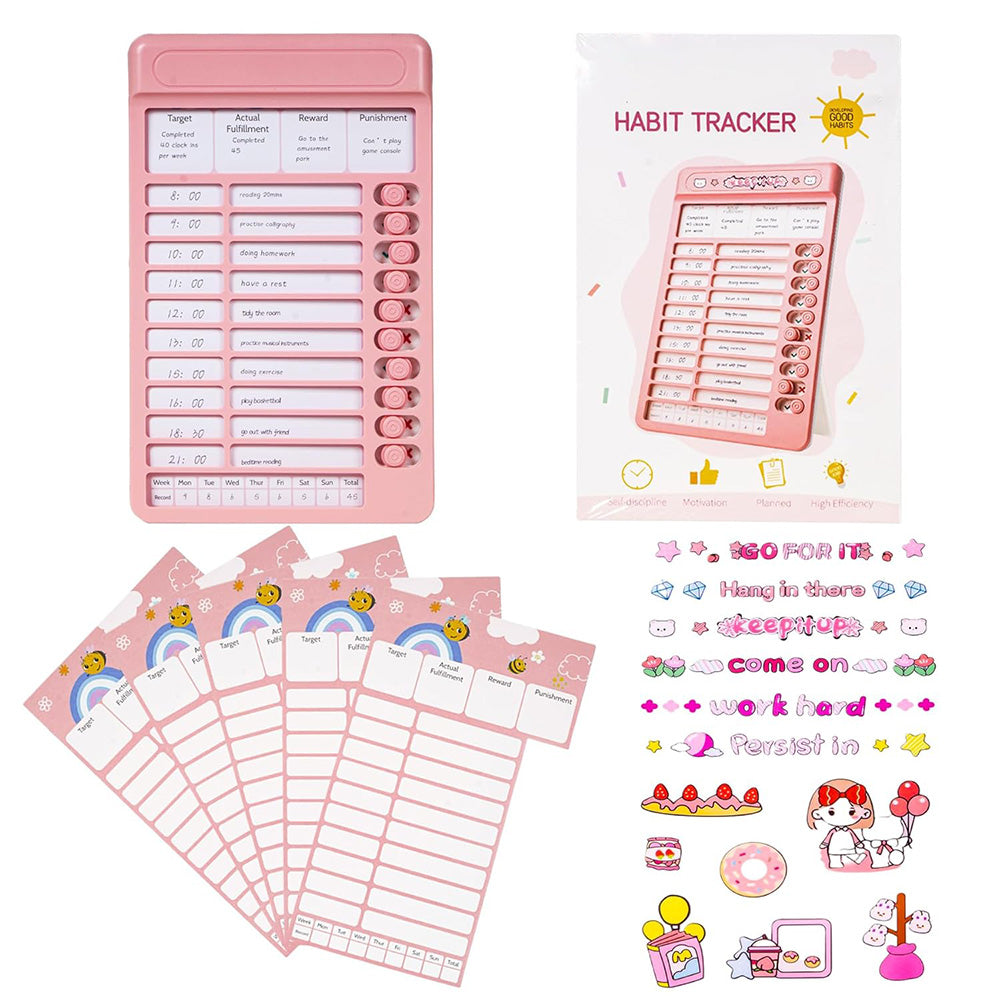 Habit Tracker | Task planning board for Kids | Daily Task Organiser