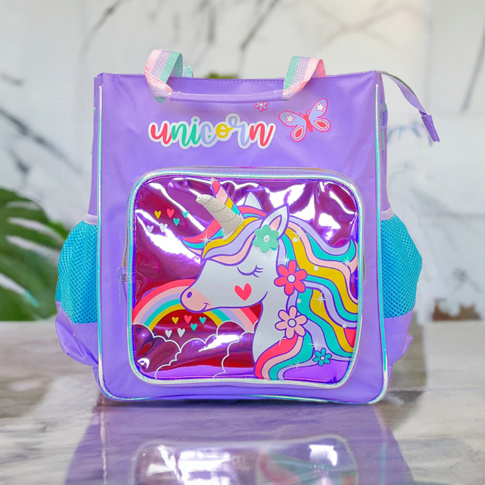 PEPLYF Tution Bag for Kids | Multipurpose Tote Bag | Shoulder Bag with Bottle Holder