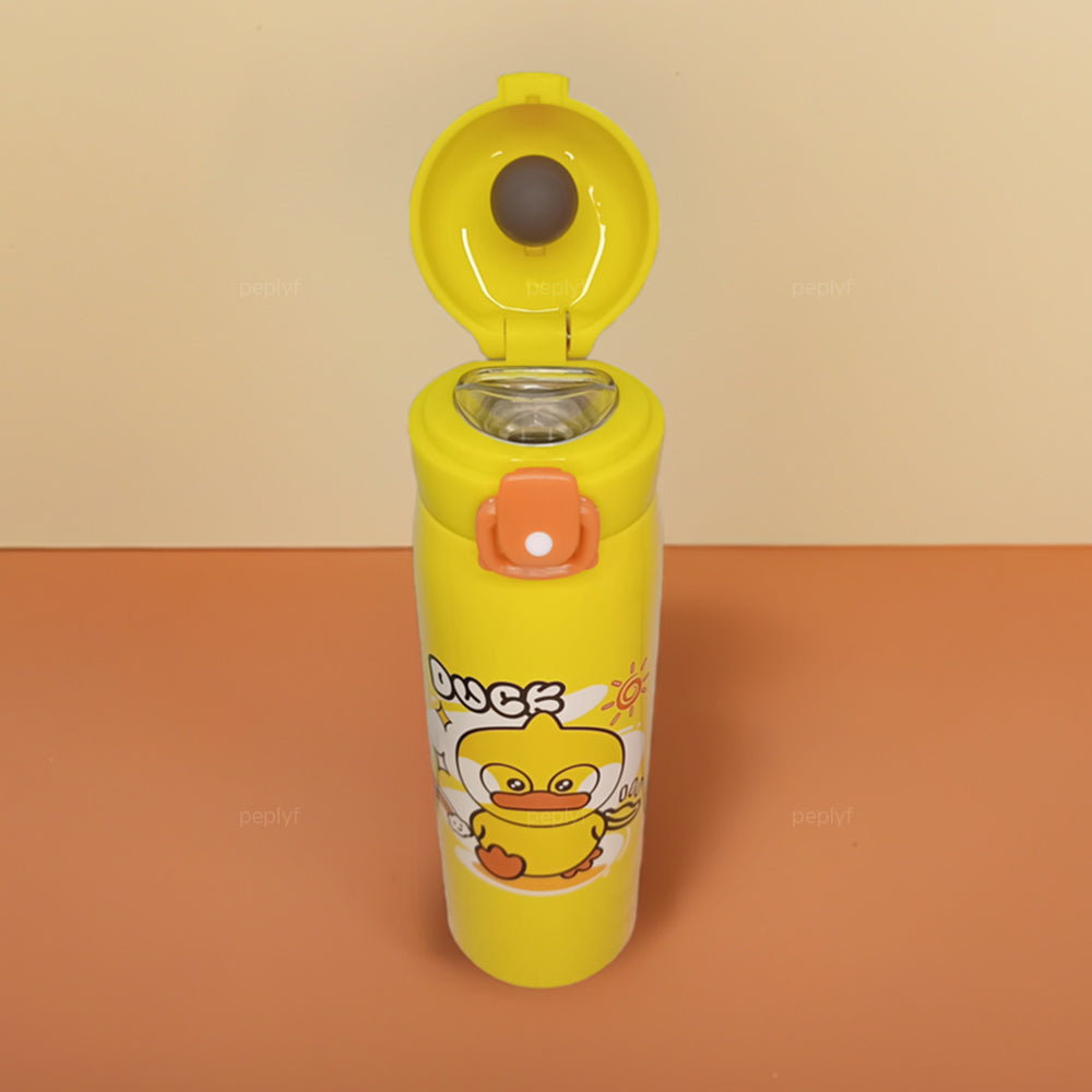 Aquafun Stainless Steel Water Bottle for Kids - 500ml - Widemouth