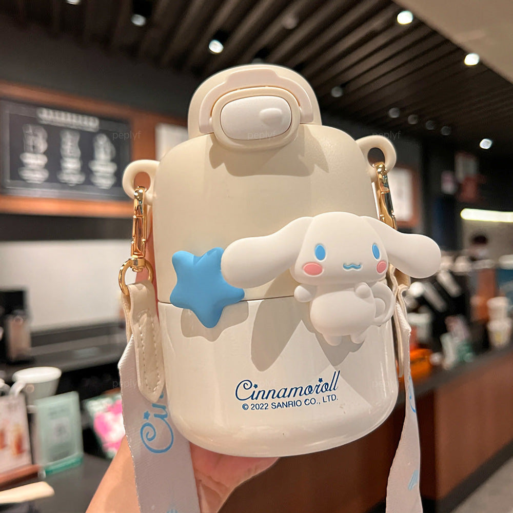 Cute Puppy Sipper Water Bottle | Insulated Steel SS316 | 430ml | Cinnamoroll