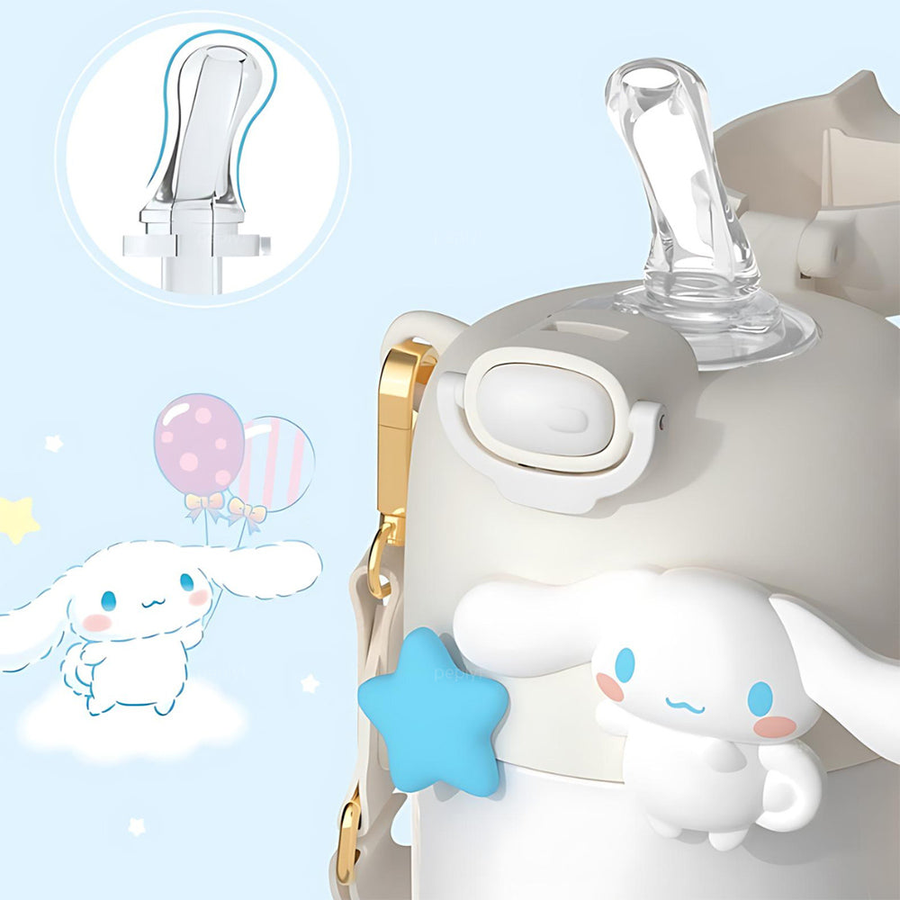 Cute Puppy Sipper Water Bottle | Insulated Steel SS316 | 430ml | Cinnamoroll
