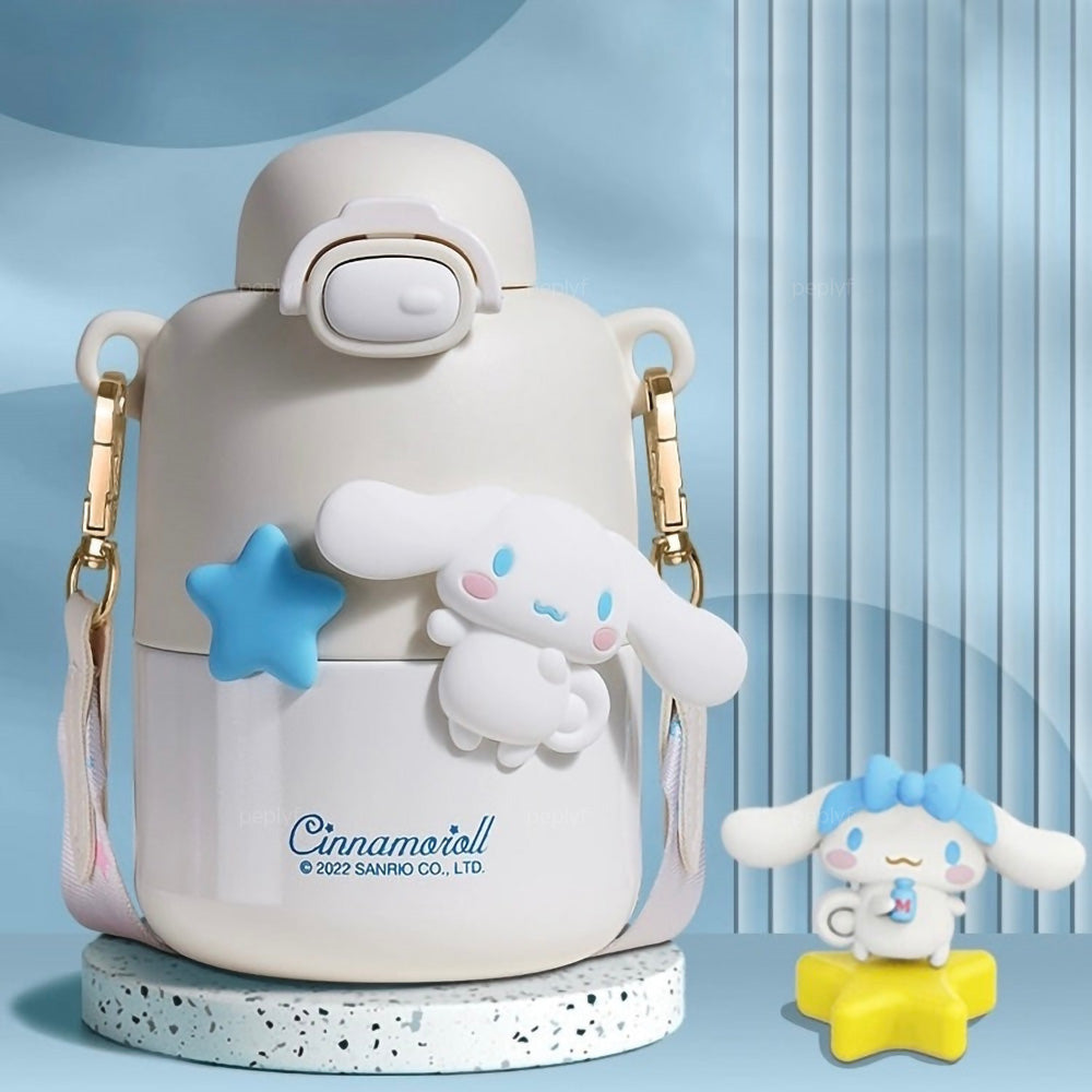 Cute Puppy Sipper Water Bottle | Insulated Steel SS316 | 430ml | Cinnamoroll