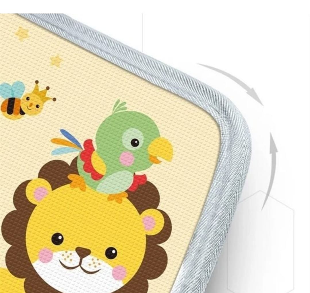Double Sided Water Proof Extra Large Reversible Baby Play Mat | Bpa Free Learning & Crawling Foldable Foam Mat Multicolor, Count 1