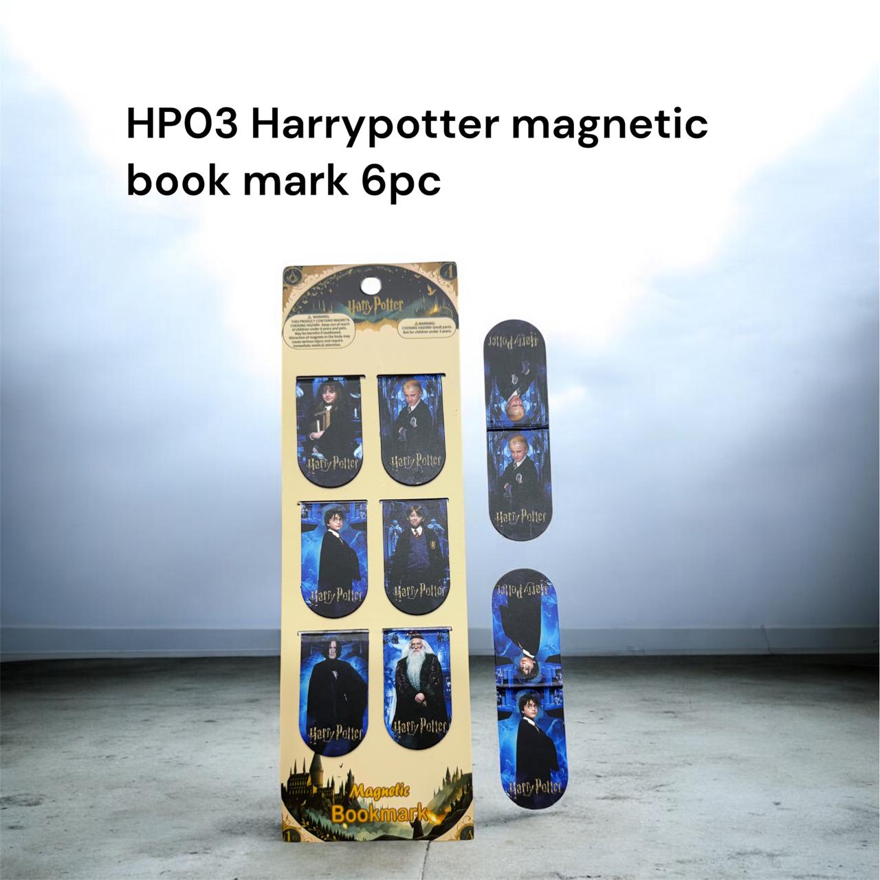 Harry-Potter Magnetic Bookmarks (Set of 6) (Harry Potter Theme) [Assorted Designs]