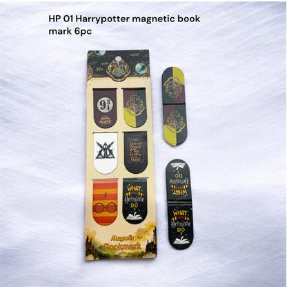 Harry-Potter Magnetic Bookmarks (Set of 6) (Harry Potter Theme) [Assorted Designs]