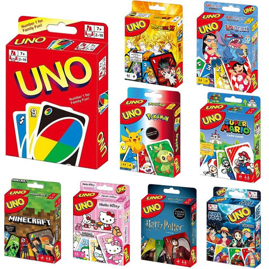 UNO Cards Game (Charactor cards) Play with Family and Friends (Assorted Theme in Pack of 1)