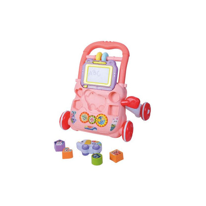 PUCHI 2-in-1 Baby Walker | Sit-to-Stand Learning Walker for 1-Year-Old Boys & Girls | Multifunctional Activity Center with Removable Play Panel | Musical Early Educational Baby Walker Toys