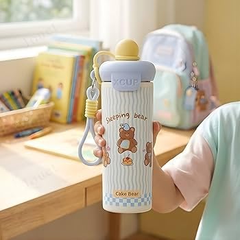 Cute Insulated Leakproof Aesthetic Sipper Bottle 500ml