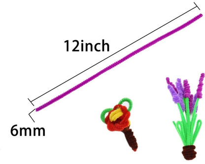 Chenille Stems for DIY Crafts Decorations Creative Art Projects and Bouquet Activities.