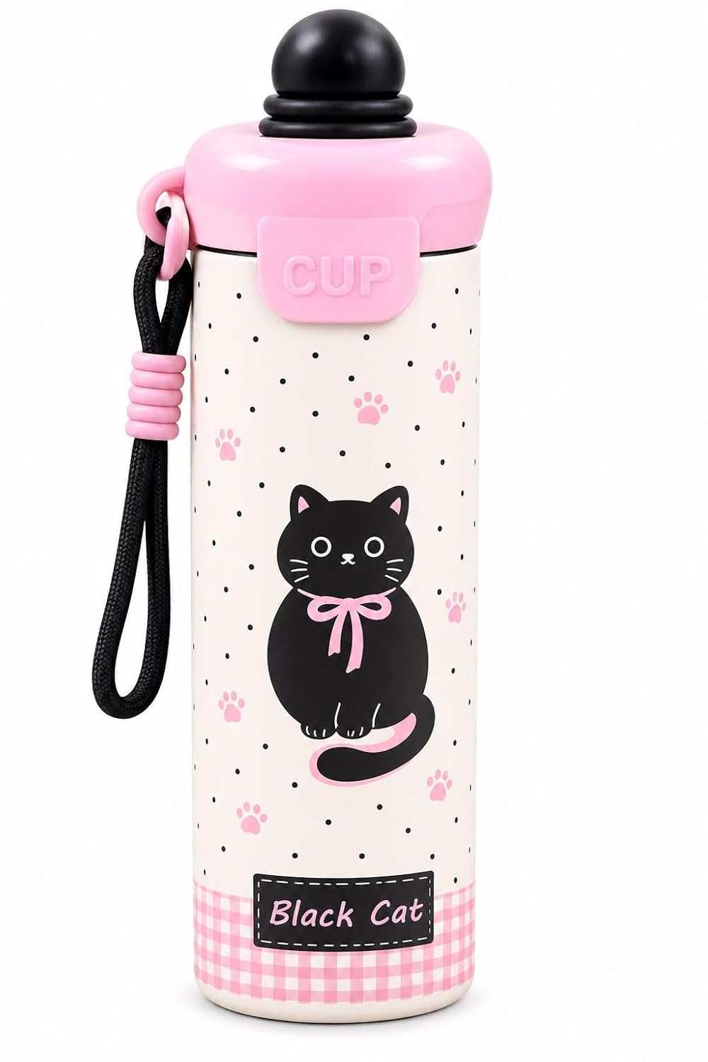 Cute Insulated Leakproof Aesthetic Sipper Bottle 500ml