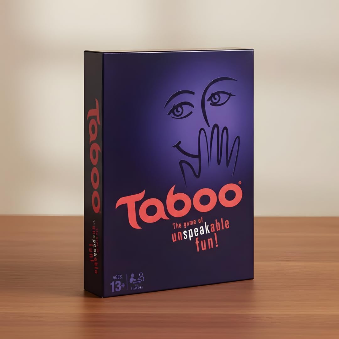 Taboo Board Game, Family Guessing Game for Kids Ages 13+, Fun Party Game for 4 or More Players, Classic Card Game for Teens and Adults