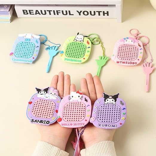 Mini Magnetic Magpad Keychain Toy | Steel Ball Writing & Drawing Board for Kids | Fun Magnetism Doodle Pad, Stress Relief Fidget & Cute School Bag Pendant – Any 1
