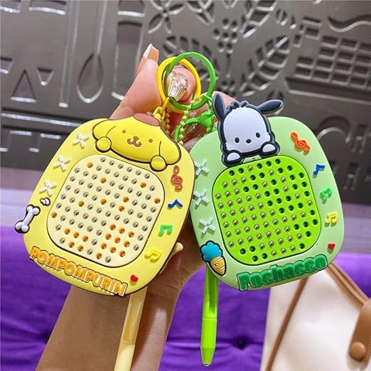 Mini Magnetic Magpad Keychain Toy | Steel Ball Writing & Drawing Board for Kids | Fun Magnetism Doodle Pad, Stress Relief Fidget & Cute School Bag Pendant – Any 1