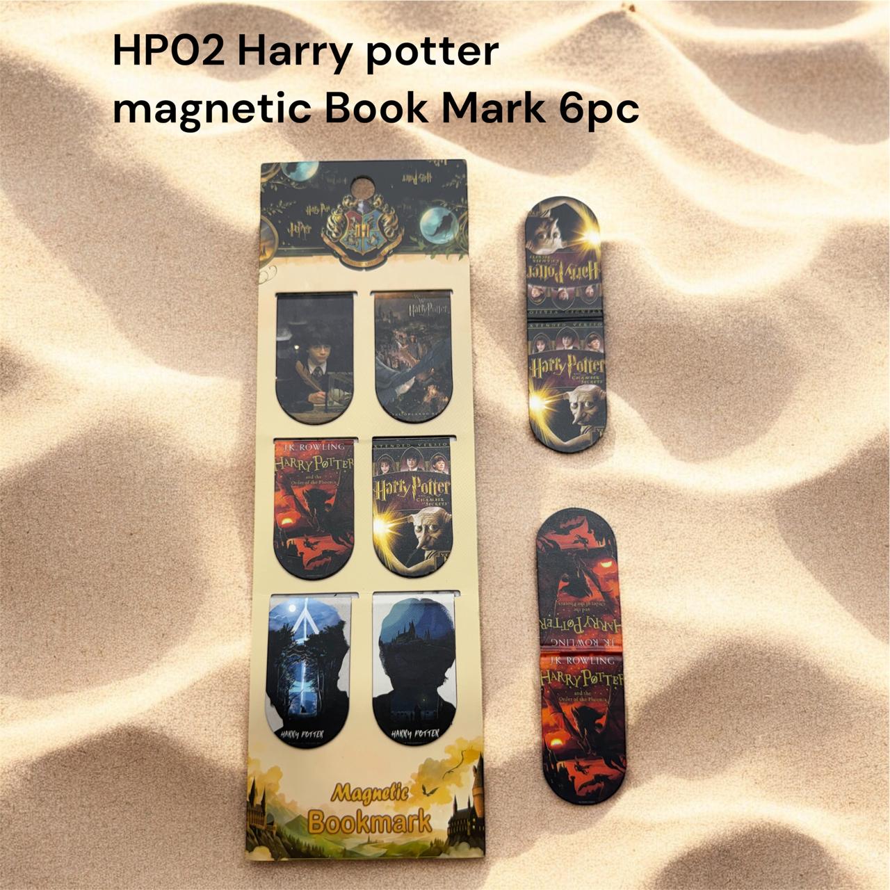 Harry-Potter Magnetic Bookmarks (Set of 6) (Harry Potter Theme) [Assorted Designs]