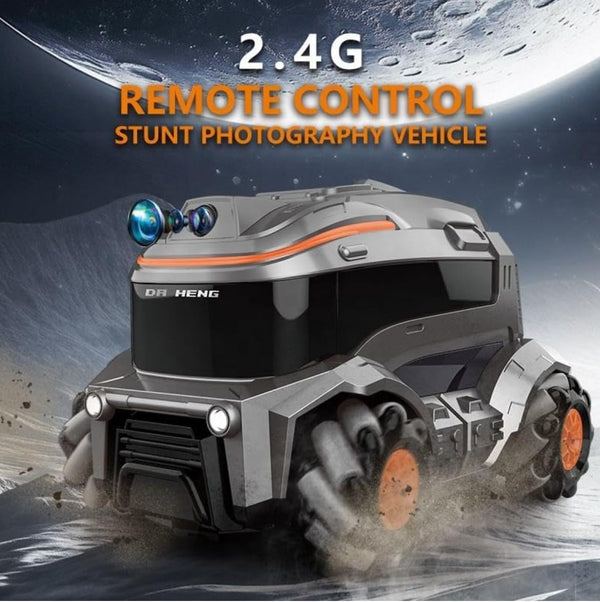 RC Car with Mecanum Wheels | Remote-Controlled Off-Road Vehicle with Camera | 360° Drifting, Sideways Driving & Real-Time Viewing | Interactive Stunt Racing