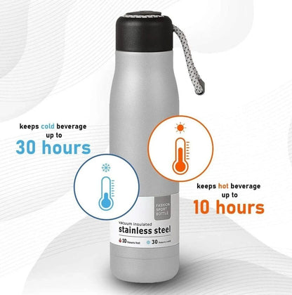 Stainless Steel Dori Bottle, Hot and Cold, with Carrying Rope, for Office, Gym, Travel and Outdoor Use