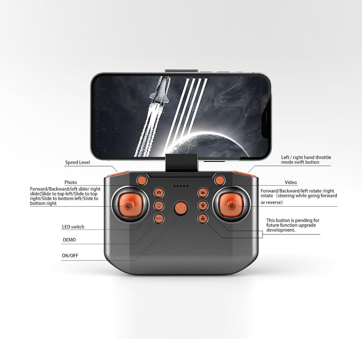 RC Car with Mecanum Wheels | Remote-Controlled Off-Road Vehicle with Camera | 360° Drifting, Sideways Driving & Real-Time Viewing | Interactive Stunt Racing