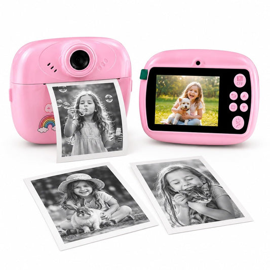 Instant Print Camera for Kids | 1080P HD Digital Video Camera with Built-in Printer