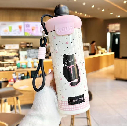 Cute Insulated Leakproof Aesthetic Sipper Bottle 500ml