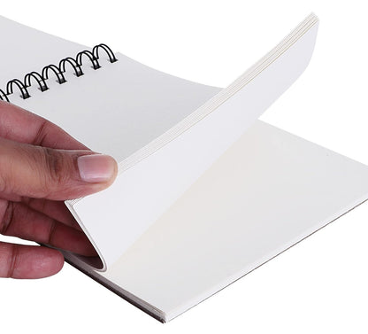 Sketch Book 24 Sheets, Spiral Bound Art Sketchbook, Acid Free (160gsm) Artist Drawing Book Paper for Boys and Girls Painting Sketching Pad
