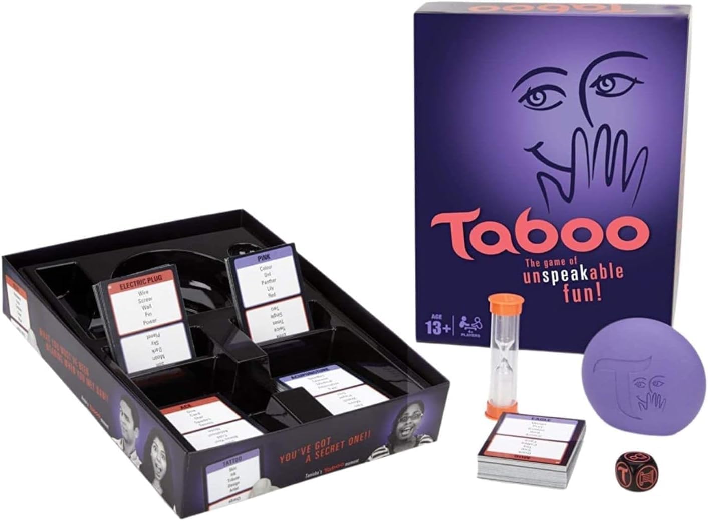 Taboo Board Game, Family Guessing Game for Kids Ages 13+, Fun Party Game for 4 or More Players, Classic Card Game for Teens and Adults