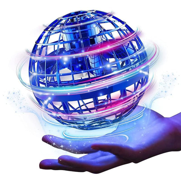 Flying Orb Ball Boomerang Spinner Toy with RGB Lights USB Rechargeable, 360° Rotating, Indoor & Outdoor, For Kids & Adults, Multi-Colour