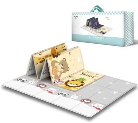 Double Sided Water Proof Extra Large Reversible Baby Play Mat | Bpa Free Learning & Crawling Foldable Foam Mat Multicolor, Count 1