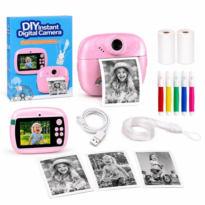 Instant Print Camera for Kids | 1080P HD Digital Video Camera with Built-in Printer