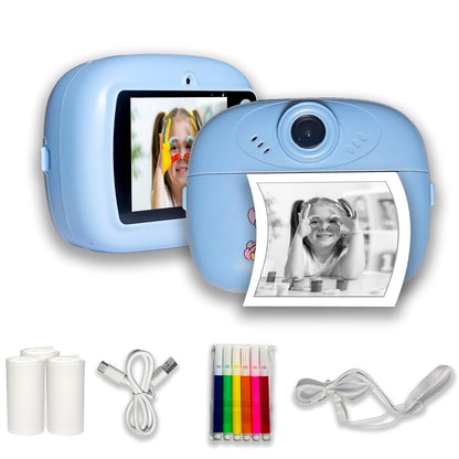 Instant Print Camera for Kids | 1080P HD Digital Video Camera with Built-in Printer