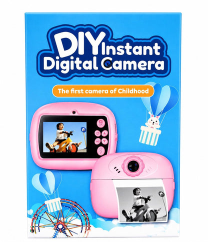 Instant Print Camera for Kids | 1080P HD Digital Video Camera with Built-in Printer