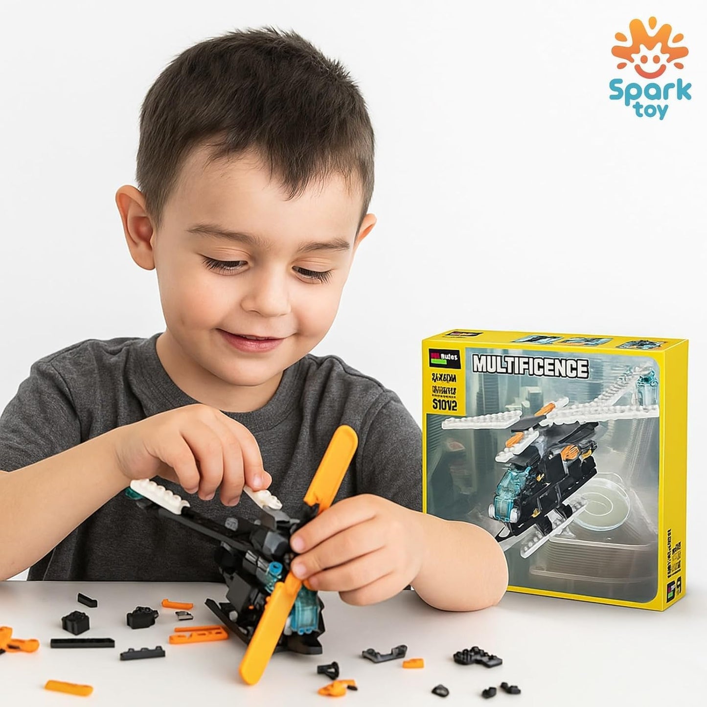 Robots, Jets, Ships & Creatures | 33-in-1 Building Blocks | 256+ Pcs DIY Set