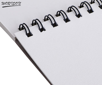 Sketch Book 24 Sheets, Spiral Bound Art Sketchbook, Acid Free (160gsm) Artist Drawing Book Paper for Boys and Girls Painting Sketching Pad