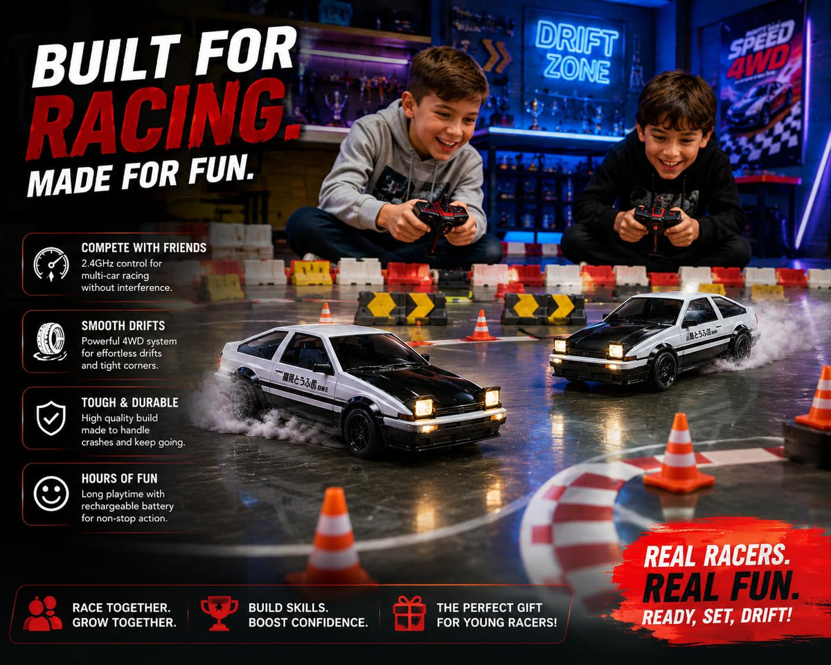 Rechargeable RC Drift Car 4WD 2.4GHz Remote Control Racing Car