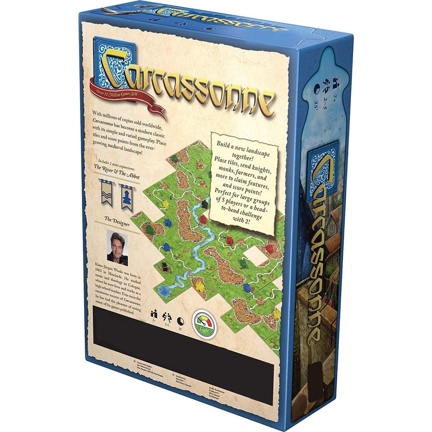 Carcassonne Family Card Games for Adults and Kids,Fun Strategy & Party Game for All Ages, Multi Players, Perfect for Game Nights, Travel & Home Entertainment