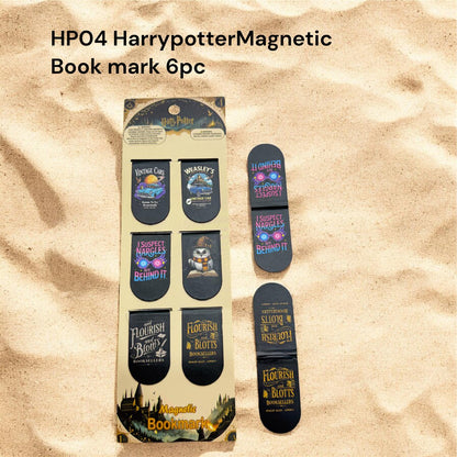 Harry-Potter Magnetic Bookmarks (Set of 6) (Harry Potter Theme) [Assorted Designs]