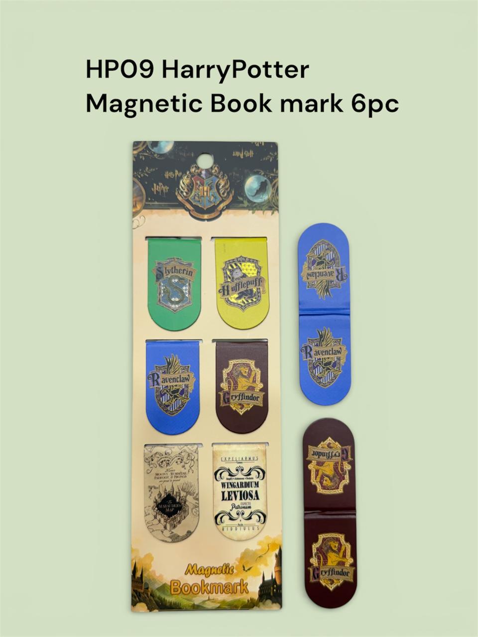 Harry-Potter Magnetic Bookmarks (Set of 6) (Harry Potter Theme) [Assorted Designs]