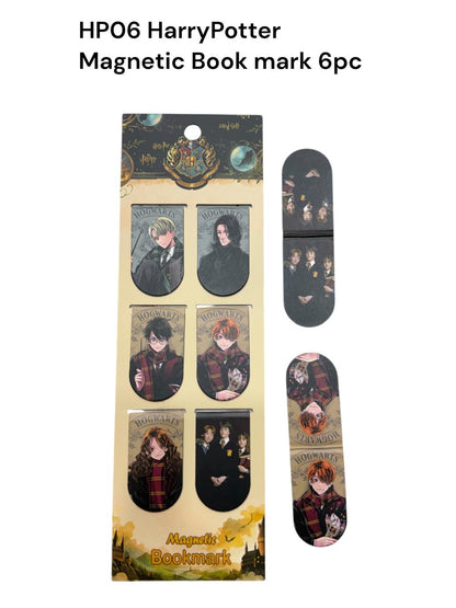 Harry-Potter Magnetic Bookmarks (Set of 6) (Harry Potter Theme) [Assorted Designs]