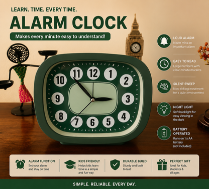 Classic Analog Alarm Clock