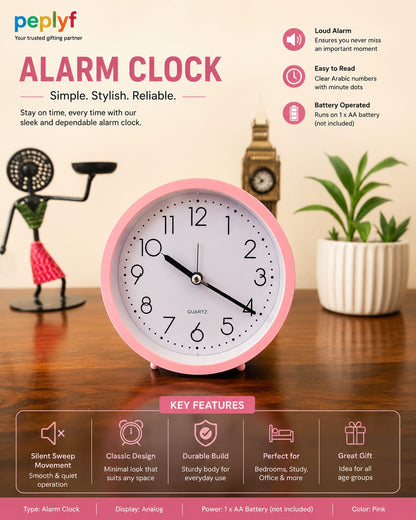 Classic Analog Alarm Clock
