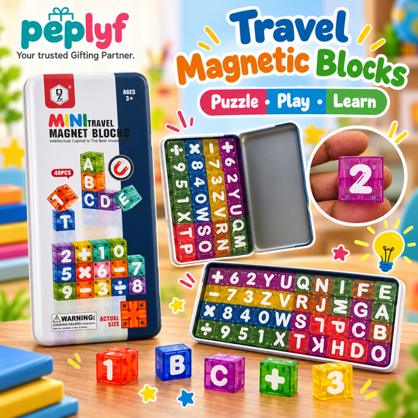 Travel Magnetic Blocks – Portable Puzzle & Learning Set