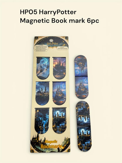 Harry-Potter Magnetic Bookmarks (Set of 6) (Harry Potter Theme) [Assorted Designs]