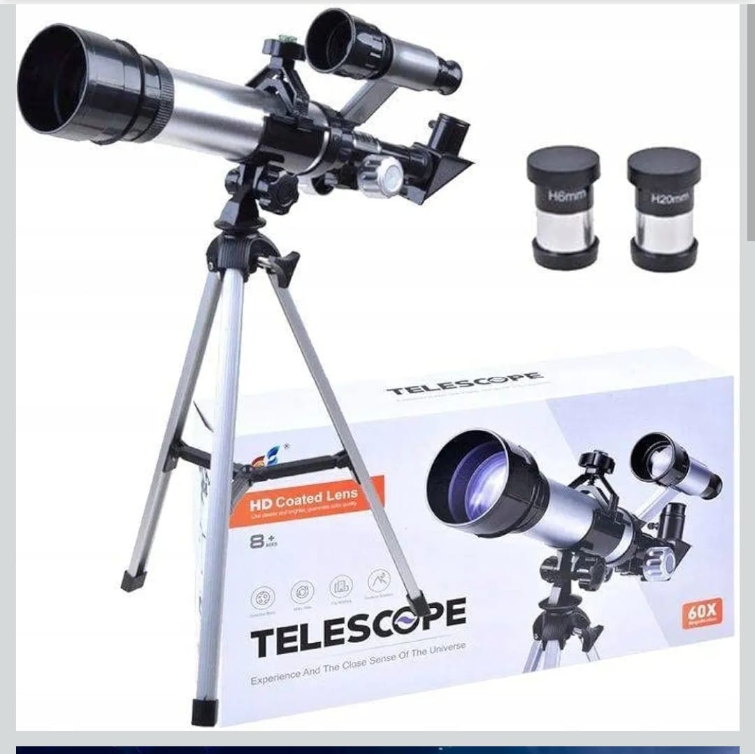 60X High Power Refractor Monocular Astronomical Telescope for Kids wit ...