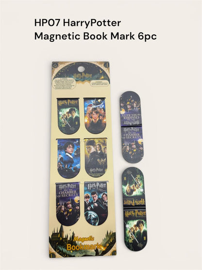 Harry-Potter Magnetic Bookmarks (Set of 6) (Harry Potter Theme) [Assorted Designs]