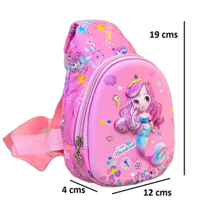 CrossBee Chest Bags for Kids (3D Embossed) Crossbody Sling Chest Bag